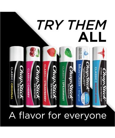 ChapStick Classic Strawberry Flavor 0.15 oz - Pack of 4 | Moisturizing Lip Balm - Buy Online on GoSupps.com