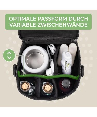 Massage Oil Warmer Bag with Handle & Shoulder Strap - Adjustable Compartments for Accessories | MASSAGE-EXPERT - Buy Online on GoSupps.com