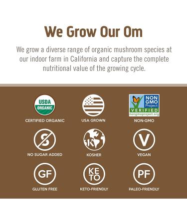 Om Mushroom Superfood Turkey Tail Powder | Organic Immune Support & Gut Health | 3.5 oz | 50 Servings - Buy Online on GoSupps.com