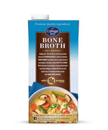 College Inn 100% Natural Reduced Sodium Chicken Bone Broth Carton 32 Oz (Pack of 12) - Buy Online on GoSupps.com