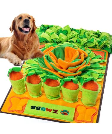 ZMUBB Pet Snuffle Mat for Dogs Sniff Mat Nosework Feeding Mat Slow Feeder Interactive Dog Puzzle Toys for Training and Stress Relief Encourages Natural Foraging Skills 31''x19''