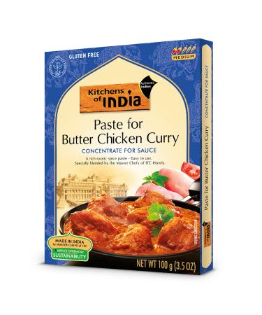 Kitchens Of India Paste for Butter Chicken Curry, 3.5-Ounce Boxes (Pack of 6) Butter Chicken 3.52 Ounce (Pack of 6)