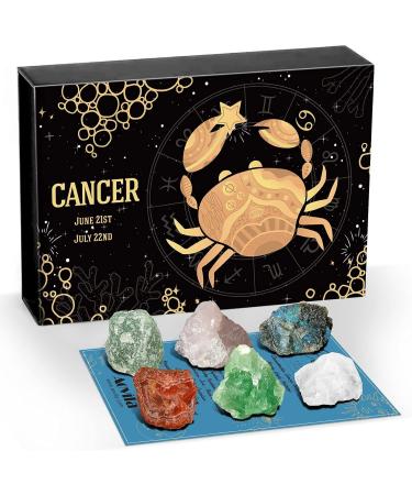 Aovila Cancer Crystals Zodiac Gift Set | Star Sign Healing Crystals & Birthstones | Astrology Horoscope Box Set - Perfect Gift for Cancer Sign - Buy Online on GoSupps.com