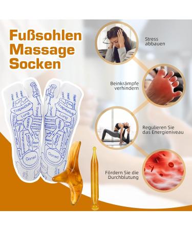 Buy Pinyenr Reflexology Socks - Acupressure Foot Massage Socks Small Size (35-39) for Ultimate Relaxation - Buy Online on GoSupps.com