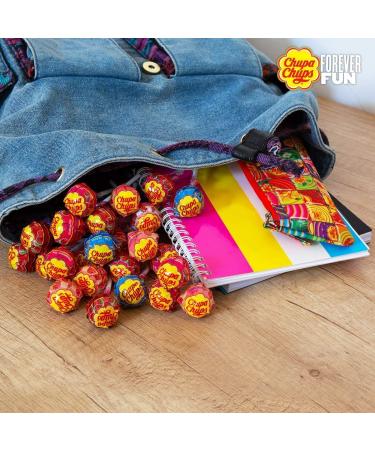 Chupa Chups Party Sweets Lollipops Sharing Bag | 60 Lollies in Mix & Match 6 Flavours | Loosed Packed | Kids & Adults Favourite | Gift Pack | Delicious Tasty & Twisty | Sold by ESSENTIAL PRODUCTS - Buy Online on GoSupps.com