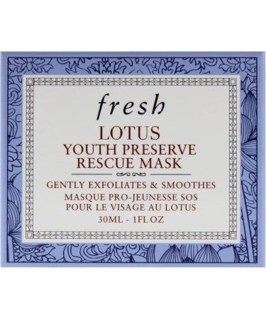 Lotus Youth Preserve Rescue Mask by Fresh for Women - 1 oz Mask - Buy Online on GoSupps.com