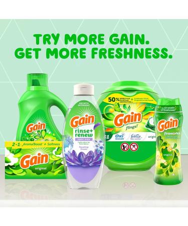 Gain Rinse and Renew Fabric Rinse - Dewdrop Dream 48 fl oz | Odor Fighter | International Shipping Available - Buy Online on GoSupps.com
