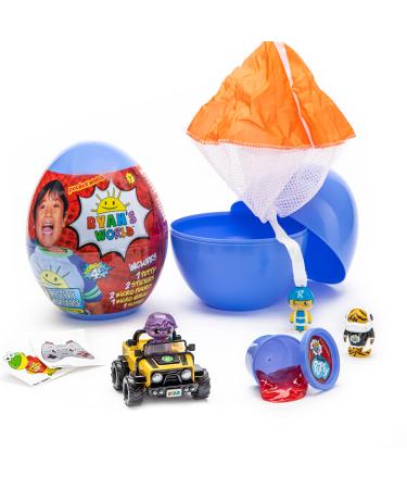 RYAN'S WORLD Mega Microverse Egg - Series 4 Filled with Mystery Surprises Skydiver Ryan and Exclusive Vehicles A Must Have for Any Ryan Fan
