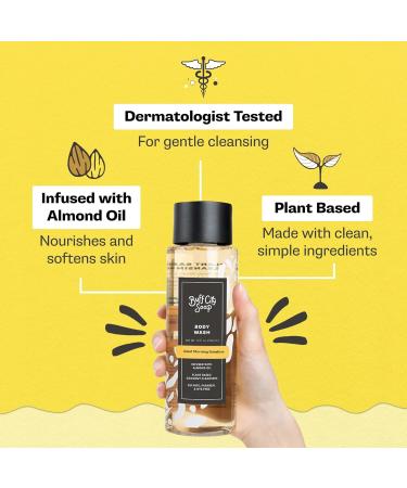Buff City Soap Plant-Based Body Wash - Coconut Cleansers & Almond Oil Infused. Gentle & Rich Non-Drying Lather. Helps Reduce Moisture Loss & Supports Natural Skin Barrier - Narcissist, 12 floz - Buy Online on GoSupps.com