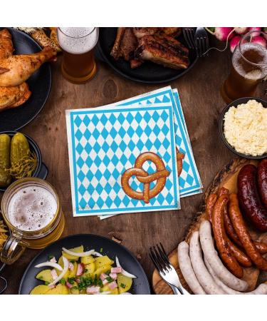 Buy PAW 3-Layer Colorful Napkins (33x33 cm) - 20 Pieces for Birthdays Parties Weddings & Celebrations - Perfect for Oktoberfest & Bavarian Pretzel! - Buy Online on GoSupps.com