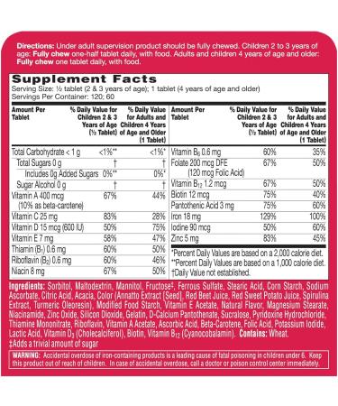 Flintstones Plus Iron Chewable Vitamins - 60ct | Essential Children's Supplement - Buy Online on GoSupps.com