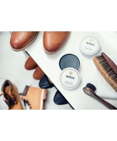 Lettro Shoe Wax 100ml - Professional Quality Polish for Smooth Leather - Dark Brown 106 - Buy Online on GoSupps.com