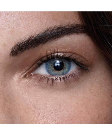 Anesthesia colored contact lenses Mar (diopttria-0.50)-strongly covering monthly lenses of the Anesthetic series for 6 months light blue color lenses perfect for dark eyes anesthetic mar