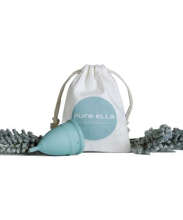 Pure Ella Menstrual Cup - BPA-Free Silicone Period Cup for Up to 12 Hours - Eco-Friendly & Hypoallergenic - Sizes XS S L Available - 1 Pack - Buy Online on GoSupps.com