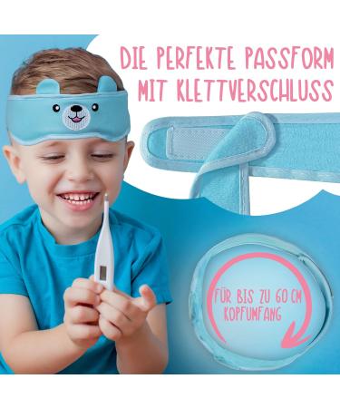 IceHOF Children's Cool Pads Set - Motif Gel Packs for Bruises & Swelling with Velcro Fastener - Bear & Cats Headband + 2 Compresses - Buy Online on GoSupps.com