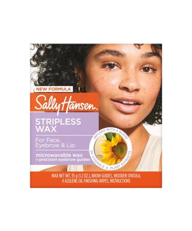 Sally Hansen Stripless Wax for Face Eyebrow and Lip Stripless Face Eyebrow and Lip 1.2 Ounce (Pack of 1)
