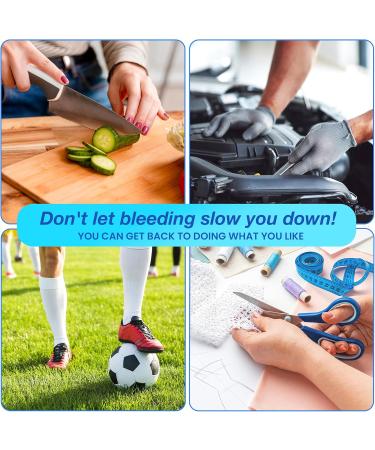 AllaQuix Large Stop Bleeding Pad - Professional Hemostatic Gauze for Effective Blood Clotting | International Shipping Available - Buy Online on GoSupps.com