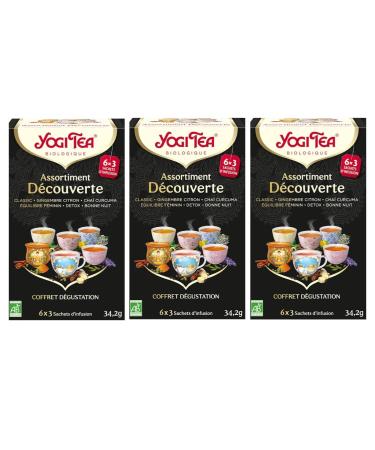 YOGI TEA Cha Doux Infusion Bio Tisane Naturellement Sans Caf ine M lange d'Anis Fenouil et R glisse 102 (6x17) Sachets de Th