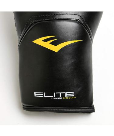 Everlast Elite Pro Style Training Gloves - Black (16 oz) - Buy Online on GoSupps.com