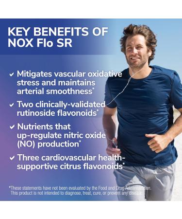Tesseract NOX Flo SR Nitric Oxide Booster Vascular Health Supplement 120 Capsules Sustained-Release L Citrulline Coenzyme Q10 & R Lipoic Acid Circulation & Blood Pressure Support Hypoallergenic - Buy Online on GoSupps.com