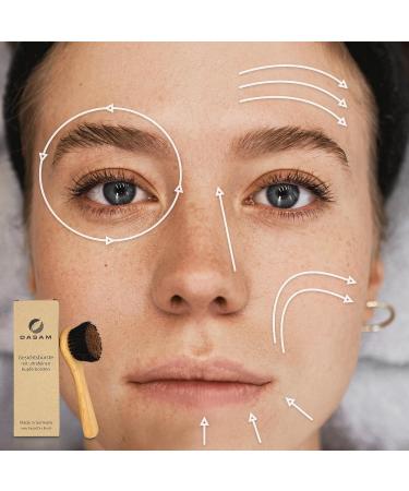 Dasam Facial Brush Copper - 100% Natural Bristles Plastic-Free | Ionic Dry Brush for Face Massage | Made in Germany | Eco-Friendly Energy Brush - Buy Online on GoSupps.com