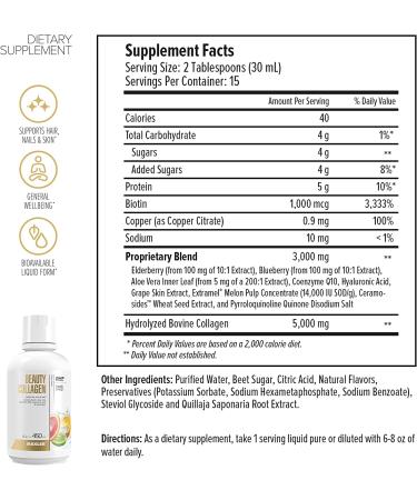 Maxler Beauty Collagen Liquid - Citrus - 15.2 Fl. Oz | Hair  Nails & Skin Revitalization - Buy Online on GoSupps.com