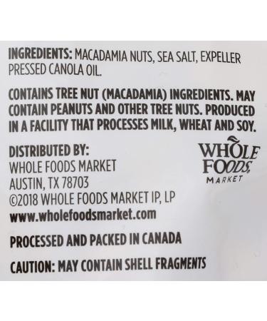 Whole Foods Market 365 Roasted & Salted Macadamia Nuts - 8 oz - Buy Online on GoSupps.com