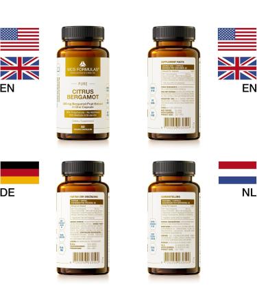 MCS Formulas Citrus Bergamot 500 mgVegan Capsule 38 Polyphenols from Italy - Buy Online on GoSupps.com