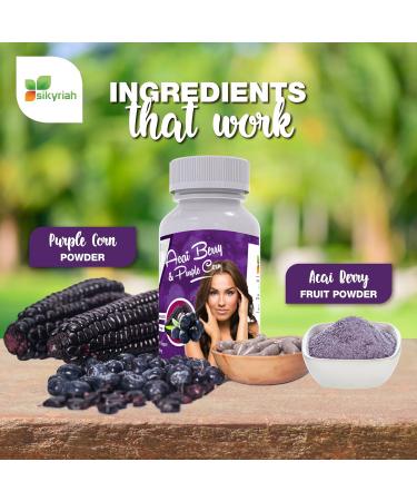 Acai with Purple Corn Capsules l 1000mg per Serving High Antioxidant Source Pills l Inmune Support Superfood l (100 count) - Buy Online on GoSupps.com