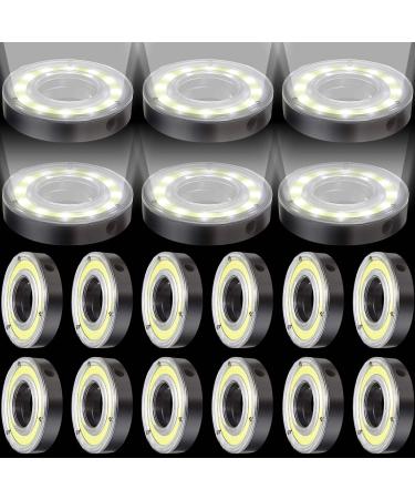 18 PCS Golf Hole Lights Glow Golf Hole Led Glowing Golf Hole Lights Golf Hole Putting Green Flags And Poles Putting Green Golf Hole Light Cups Glow In The Dark Cups For Night Golf Play