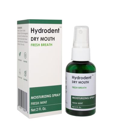 Hydrodent Fresh Breath Dry mouth Moisturizing Spray, Fresh Mint, Natural, 2 oz