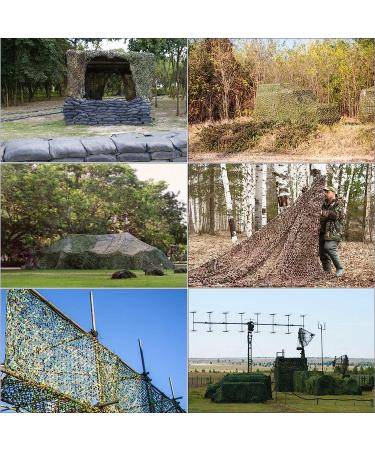 Fousam Camo Netting 5ft*13.12ft - Camouflage Military Hunting Nets for Hunting Blind Covering, Shooting, Camping, Party - Lightweight & Durable - Woodland Desert Cp Multicam - Buy Online on GoSupps.com