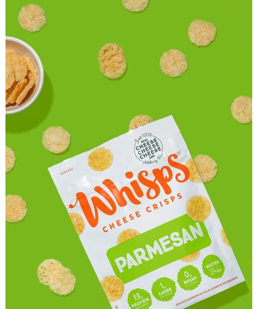 Whisps Cheese Crisps Variety Pack - Parmesan, Asiago, & Cheddar Cheese Snacks - Keto Friendly, High Protein, Low Carb, Gluten & Sugar Free - 2.12 Oz (Pack of 6) - Buy Online on GoSupps.com