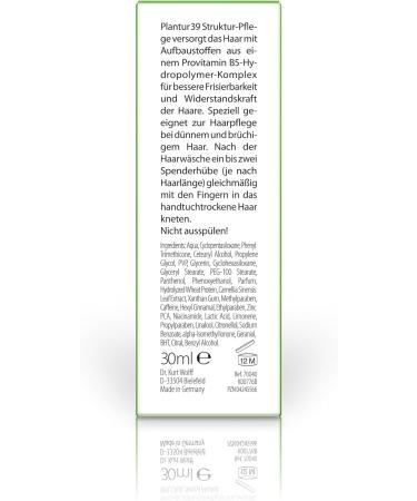  Plantur 39 Plantur 39 Phyto-Coffein Shampoo for Fine and Brittle Hair 250 ml & Structural Care for Detangling and Volume 30 ml - Shampoo against Hair Loss | Structural Hair Care - Buy Online on GoSupps.com