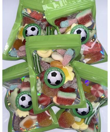Green Football Footy Birthday Gummy Jelly Sweet Pouch Party Bag Kids Pick n Mix x 1 approx 100g - Buy Online on GoSupps.com