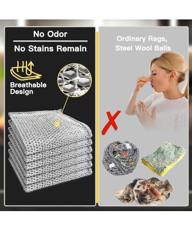 Non Scratch Wire Dishcloth Wire Dishcloth Multipurpose Wire Dishwashing Rags for Wet and Dry Reusable Kitchen Cloth Dishcloths Double Lint Free Cloth for Kitchen Pan (Double Layer 10pcs) - Buy Online on GoSupps.com