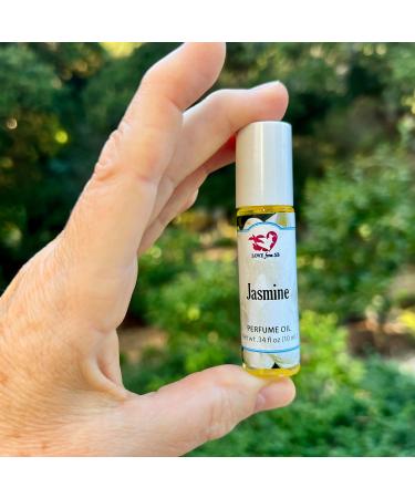 Jasmine Perfume Oil | .03 oz/10 ml Roll On Bottle with Organic Jojoba Oil | Made in Santa Barbara California (Jasmine) - Buy Online on GoSupps.com