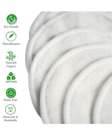Shop Proto Future 20 Washable Sminking Pads - Organic Bamboo Slip-Making Pads with Gloves & Cotton Bags | Eco-Friendly & Waste-Free - Buy Online on GoSupps.com