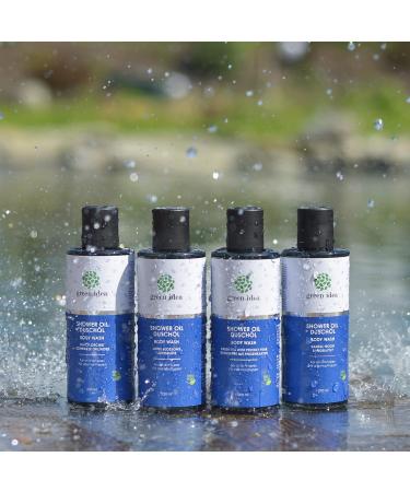 Black Orchid Shower Oil - Natural Vegan Shower Oil | SLES Free Preservative Free | 200ml - Green Idea - Buy Online on GoSupps.com