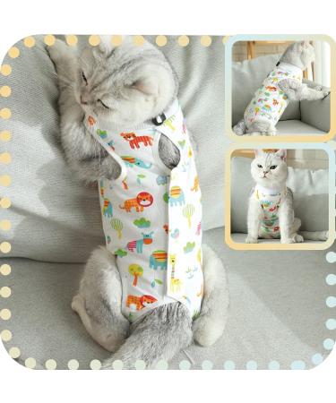 CLLRYBO Lion Style Surgical Recovery Suit for Cats - After Castration Medical Shirt (Size M) - Best Comfort & Healing - Buy Online on GoSupps.com