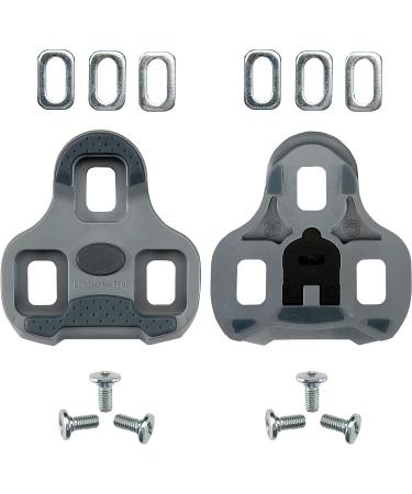 LOOK KEO Grip Cycling Cleats w/ Memory Positioner - Anti-Slip TPU Surface - Gray Color - 4.5 Angular Freedom - Buy Online on GoSupps.com