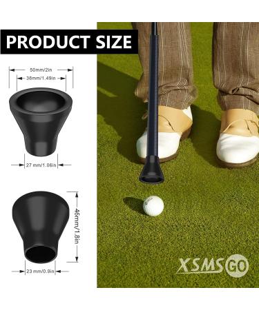 XSMSGO Golf Ball Retriever | Putter Grip Tool with Suction Cup | Portable Golf Ball Grabber for Putters | Black Medium - Buy Online on GoSupps.com