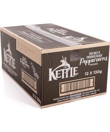 Kettle Sea Salt with Crushed Black Peppercorns 12 x 130g - Buy Online on GoSupps.com