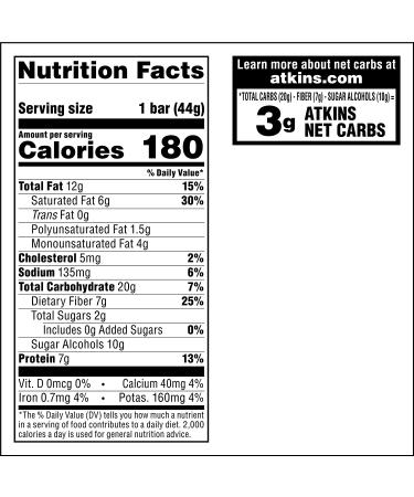 Atkins Snack Bar Caramel Chocolate Nut Roll - Keto Friendly - 30 Bars in Total - Buy Online on GoSupps.com