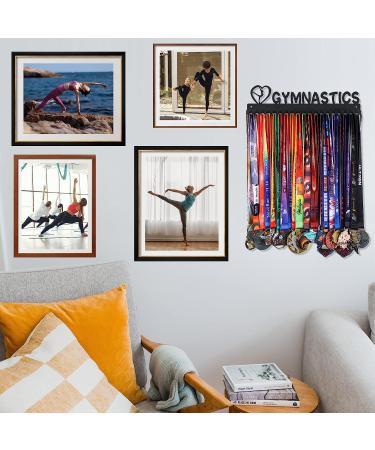 Sport Medal Holder Display Hanger Rack - Sturdy Black Steel Frame for Runners and Gymnasts - Easy to Install - Holds Over 60 Medals - Buy Online on GoSupps.com