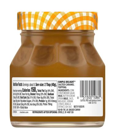 Smucker's Simple Delight Salted Caramel Topping - 11.5 oz - Buy Online on GoSupps.com