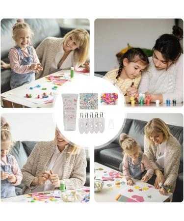 Hair Clips Kit Hairpin Bag Cream Glue with Resin Cute Cartoon Accessories Hairpins for Women Girls Fanelod Pink and White - Buy Online on GoSupps.com