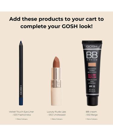GOSH Boombastic Mascara - Extreme Volume & Long Eyelashes - XL Brush for Precise Separation - Long-Lasting & Skin-Friendly - 001 Black - 150ml - Buy Online on GoSupps.com
