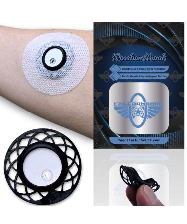 Soft Flex Silicone Cover for Freestyle Libre 3 Reusable Shield Guard + 2 Hypoallergenic Overlay Flex Cover Patches