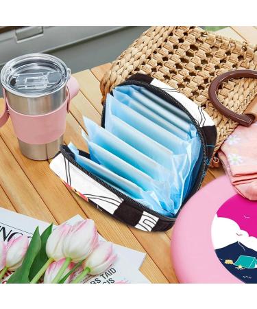 Large Capacity Women's Bands Storage Bag - Travel Organizer for Menstrual Cup Makeup & More - Fun Dinosaur Space Design - Buy Online on GoSupps.com